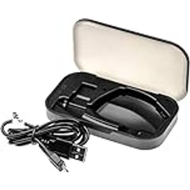 vhbw laddningsbox kompatibel med Plantronics Voyager Legend UC headset – inkl. USB-laddningskabel, svart