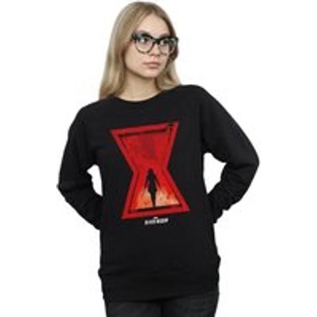 Marvel Womens/Ladies Black Widow Movie Icon Silhouette Sweatshirt XXL black