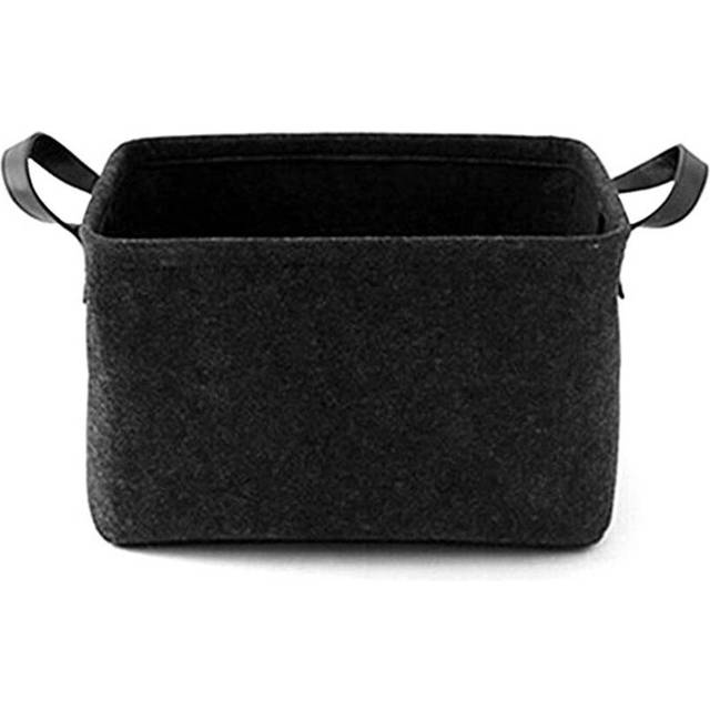 Foldable Felt Storage Bins Basket Containers With Handles For Home Closet Bedroom Drawers Toys Organizers Large Medium Small