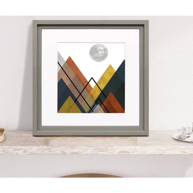 (Grey Frame White Mount, 8x8 Pic (10x10 Frame)) Oslo Shabby Chic Range Grey Picture Frames  Art Poster Photo Frames With Multicolored Mounts White Ivo