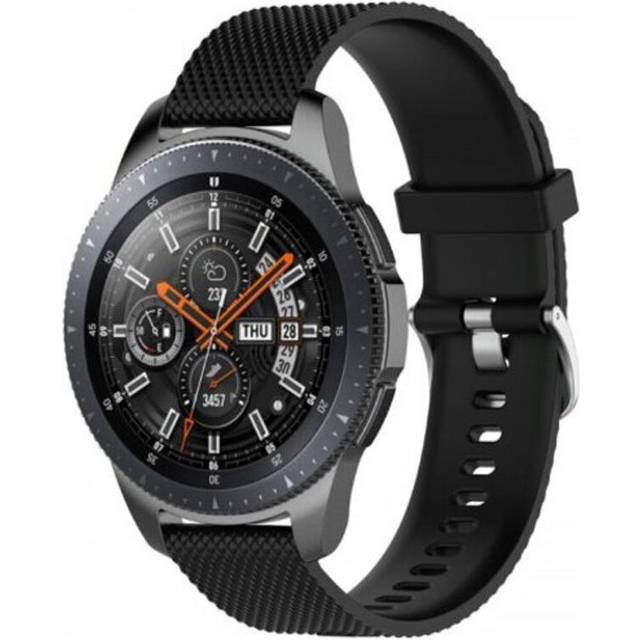 Watch Band Wrist Strap For Samsung Galaxy 46Mm / Gear S3 Classic Frontier Black Watch Bands