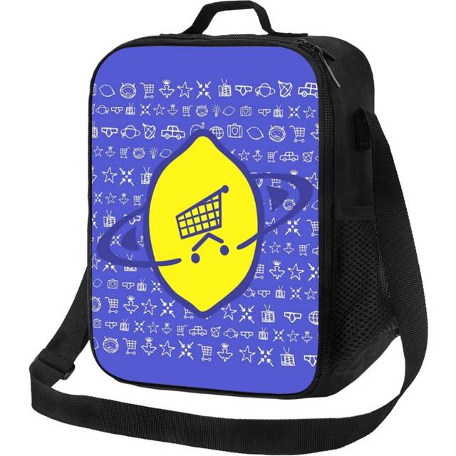 Lunch Bag Lemon - Midnight Is Where The Day Begins Tote Insulated Cooler Kids School Travel