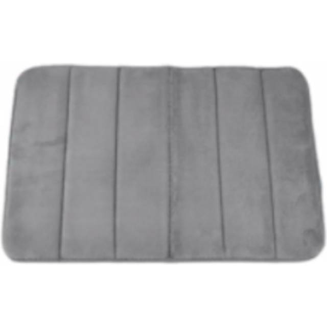 (Silver-Style, 40cmx60cm) Water Absorbent Memory Foam Soft Non-Slip Bath Mat