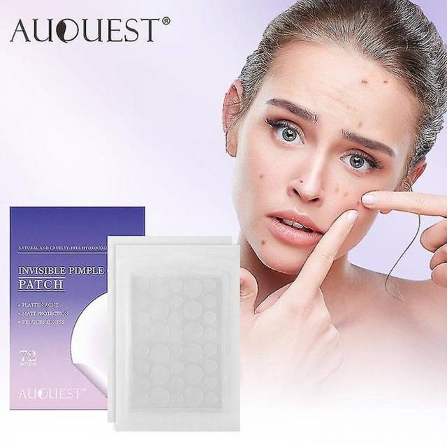 Auquest Acne Pimple Patch 2 Packs(72 Patches) Acne Removal Patch Invisible Stickers Blemish Treatment Acne Remover Beauty Tool