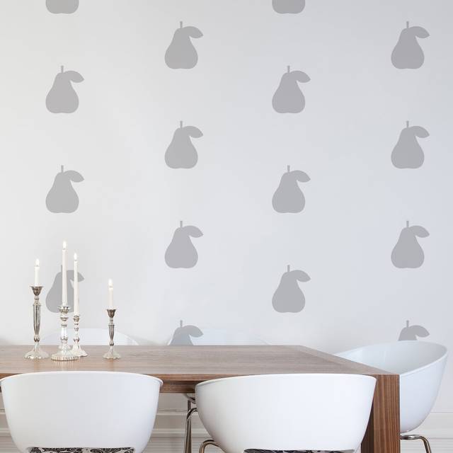 Pears Wall Stickers - Lilac (10cm H X 12.5cm W)