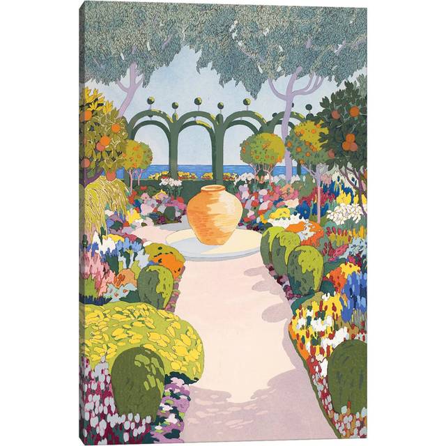 La Jarre, Pub. Paris 1919 by George Barbier - Wrapped Canvas Graphic Art (45.72cm H x 30.48cm W x 1.91cm D)