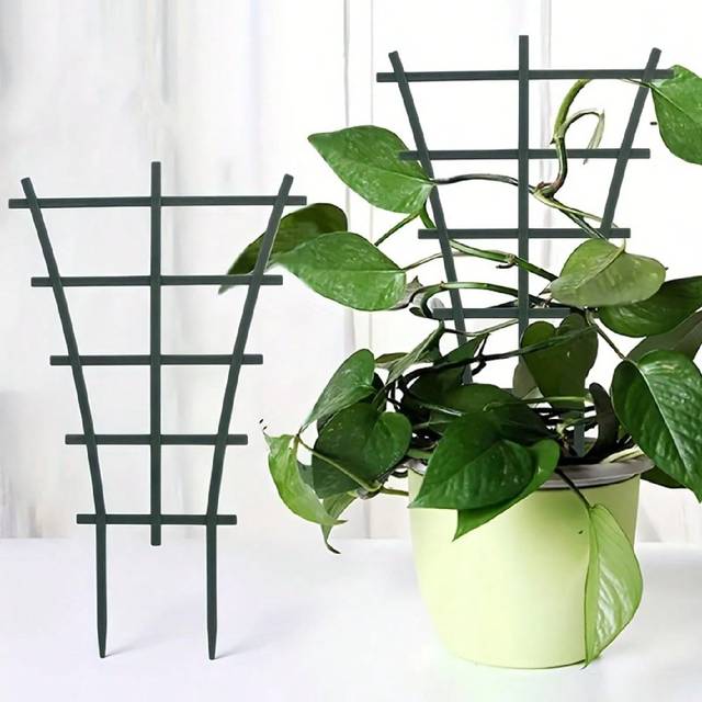 SHEIN 1pc Trellis For Potted Plants, Garden Trellis For Climbing Plants, DIY Garden Mini Superimposed Potted Plant Support Plastic Pot Plant Support Garden