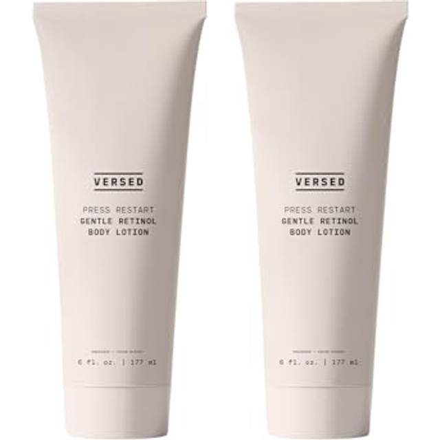 Versed Press Restart Retinol Body Lotion  2 Pack - Skin Firming Lotion with Cocoa Butter  Squalane & Vitamin E - Lightweight All-Over Body Moisturizer