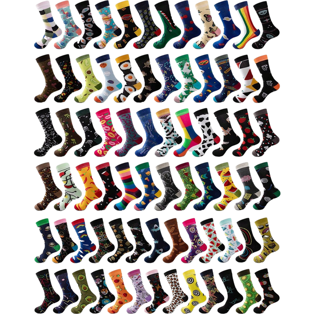 SHEIN 10pairs/Set Men&#39;s Mid-Calf Socks In Random Design With Basketball & Butterfly Printed, Soft, Comfortable, Anti-Odor & Moisture Absorbing