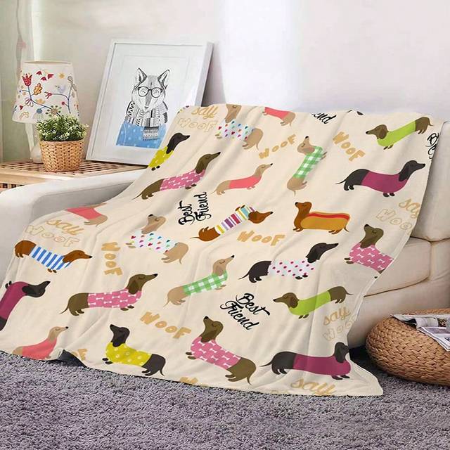 SHEIN 1pc High Definition Digital Print Blanket, For Air Conditioner/ Sofa/ Office Cover