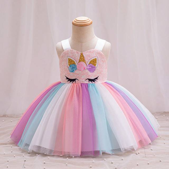 SHEIN Baby Girls Baby Dresses, Fashionable And Gorgeous, Suitable For Birthday Parties, Evening Performances, Weddings, One-Month Baptisms, And Birthdays.
