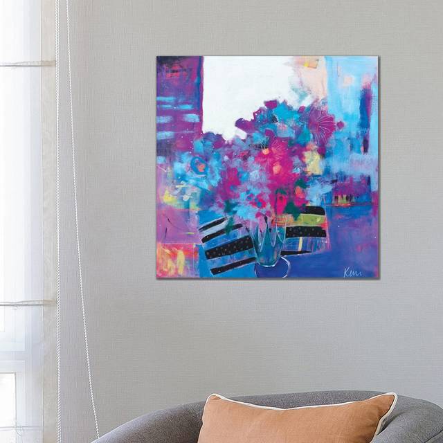 On the Window Sill by Kerri McCabe - Wrapped Canvas Painting (66.04cm H x 66.04cm W x 1.905cm D)