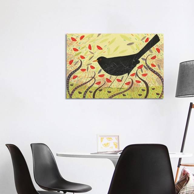 Long Horn Cow by Andrew Lever - Floater Frame Graphic Art on Canvas - Wrapped Canvas (101.6 cm H x 66.04 cm W x 1.91 cm D)