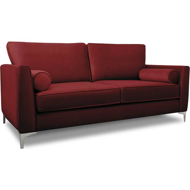 Kyle Upholstered Sofa - Red (92cm H X 197cm W X 90cm D)