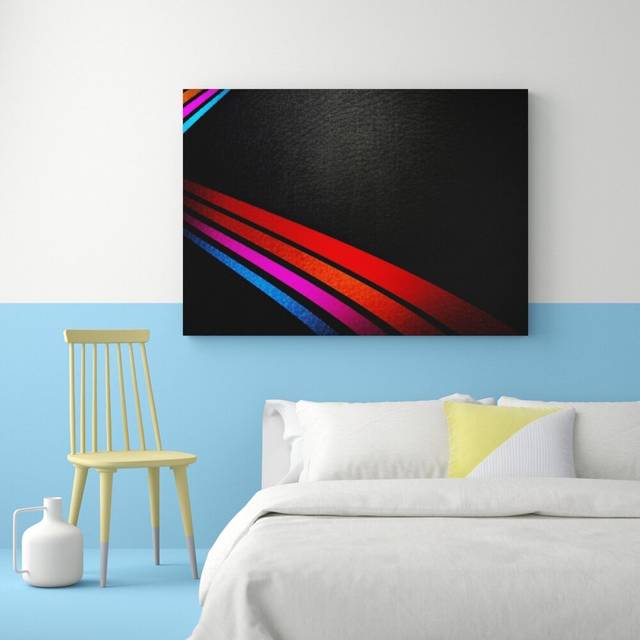 &#39;Strips Wide&#39; Graphic Art Print on Wrapped Canvas (66 cm H x 101.6 cm W)