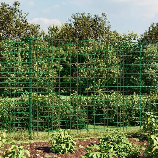 Stängsel med stolpsko grön 2,2x10 m