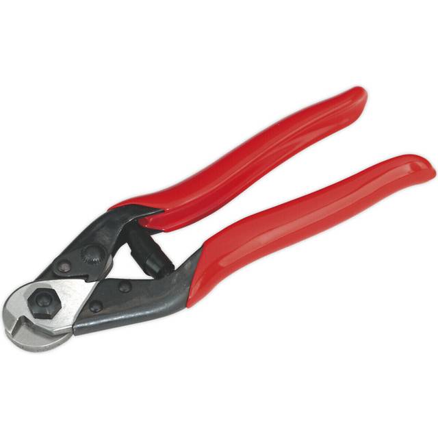 190mm Wire Rope Spring Cutters - Carbon Steel Blades - Spring Loaded Handles