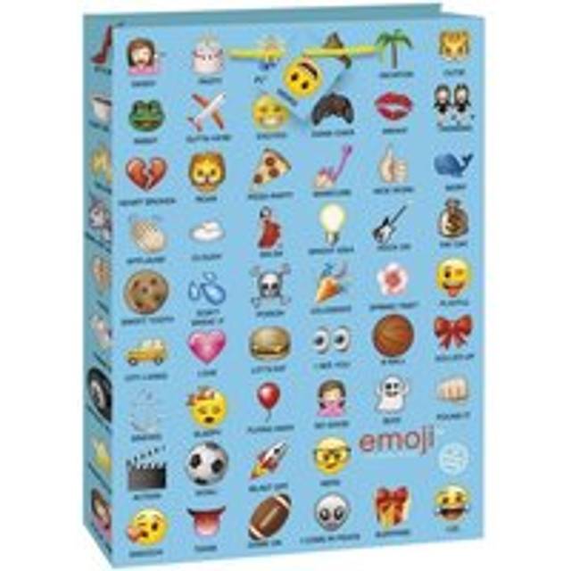 Unique Party Emoji Jumbo Gift Bag - Blue/multicoloured