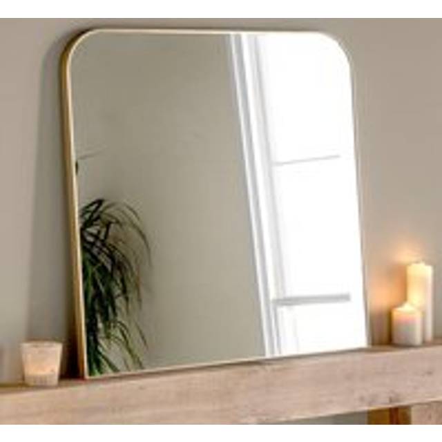 Yearn Mirrors Yearn Minimal Mantle Mirror Gold 100X100Cm, Gold