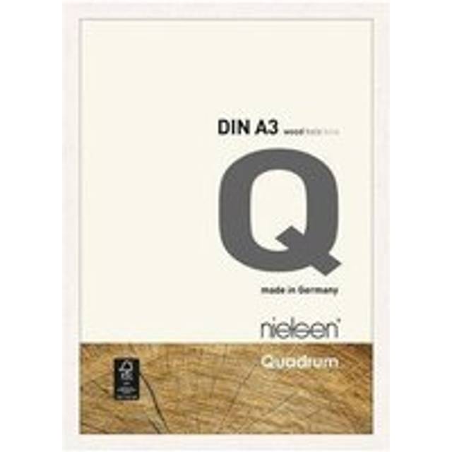 Nielsen Quadrum A3 White Wooden Picture Frame, White
