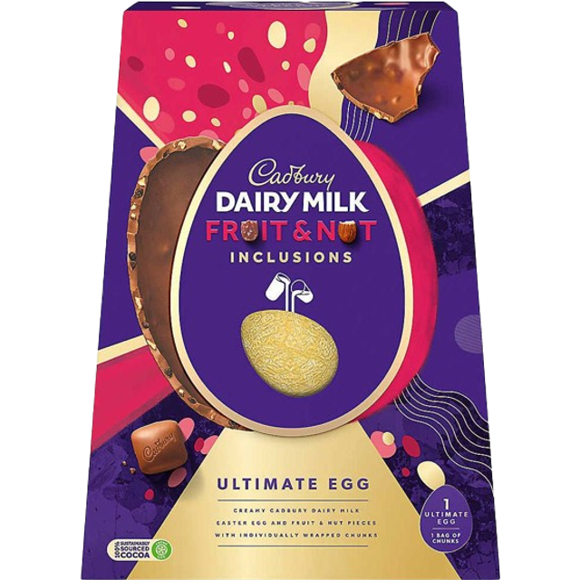 Cadbury Dairy Milk Ultimate Fruit & Nut Egg 400g