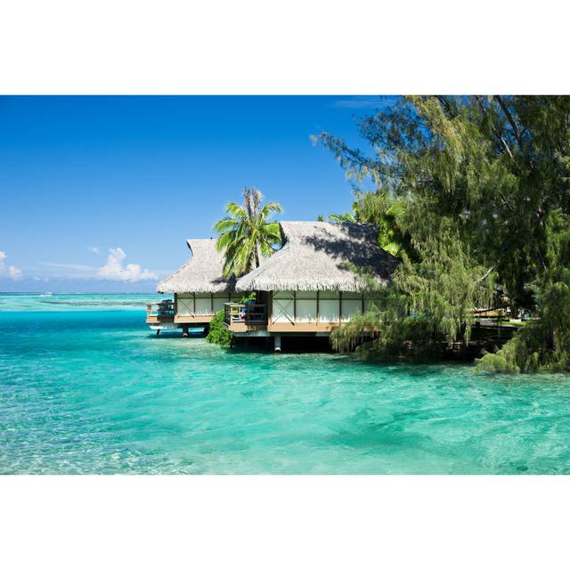 Hotel Tourist Resort by Mlenny - Wrapped Canvas Art Prints - Blue;Green (51cm H x 76cm W)