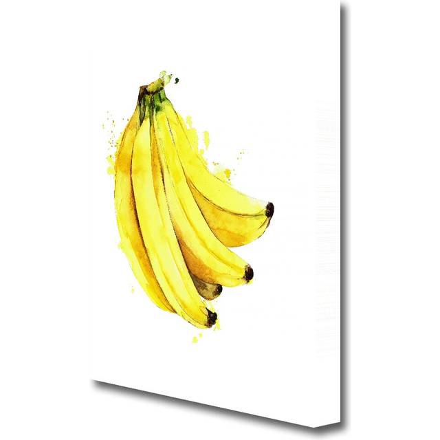 Bunch of Bananas Kitchen - Painting Print on Canvas (101.6 cm H x 66 cm W)