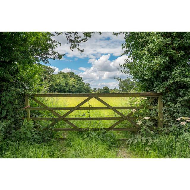 Five Bar Gate - Print - Green (30cm H x 46cm W)