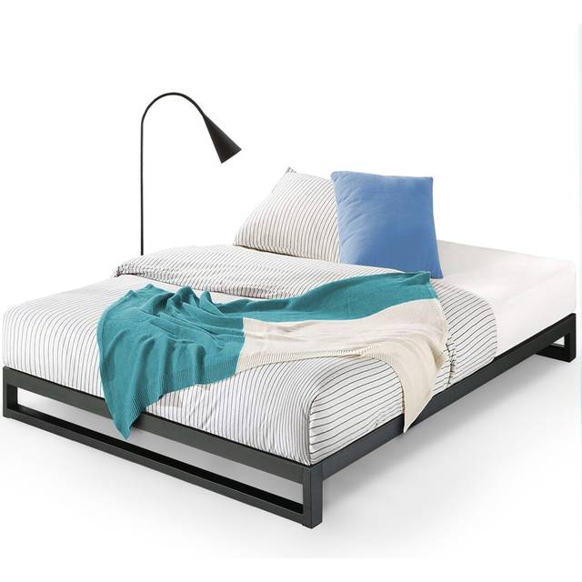 Shanaia Low-Profile Metal Platform Bed frame - Black (Super King (6&#39;))