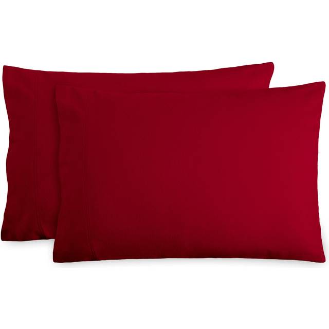 Bare Home Flannel King Pillowcases Set of 2100 Cotton  Velvety Soft  Cozy  Double Brushed Heavyweight Flannel Pillowcases
