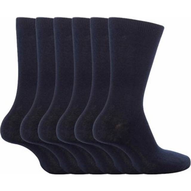 (4-6 UK, Navy) 6 Pairs Girls & Boys School Socks, 4 Colours, 3 Sizes