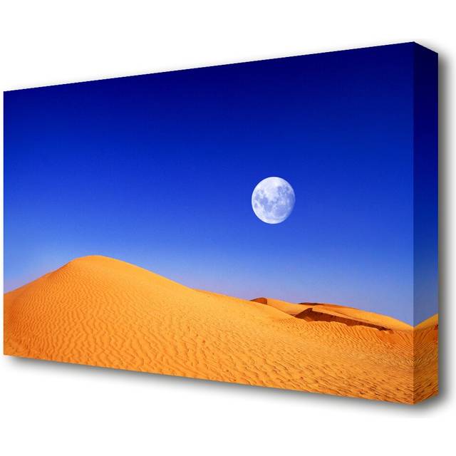 Desert Moon Dubai - Wrapped Canvas Photograph Print (66cm H x 101.6cm W)