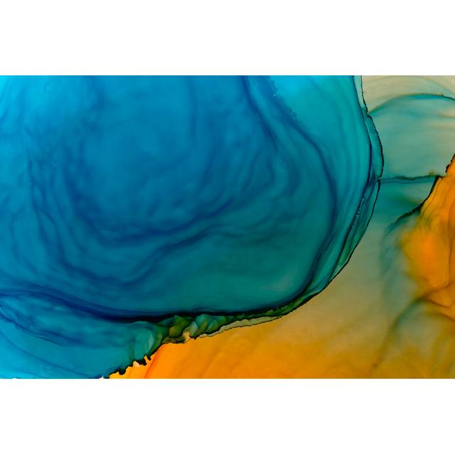 Alcohol Ink Wallpaper - Wrapped Canvas Art Prints (51cm H x 76cm W x 3.8cm D)