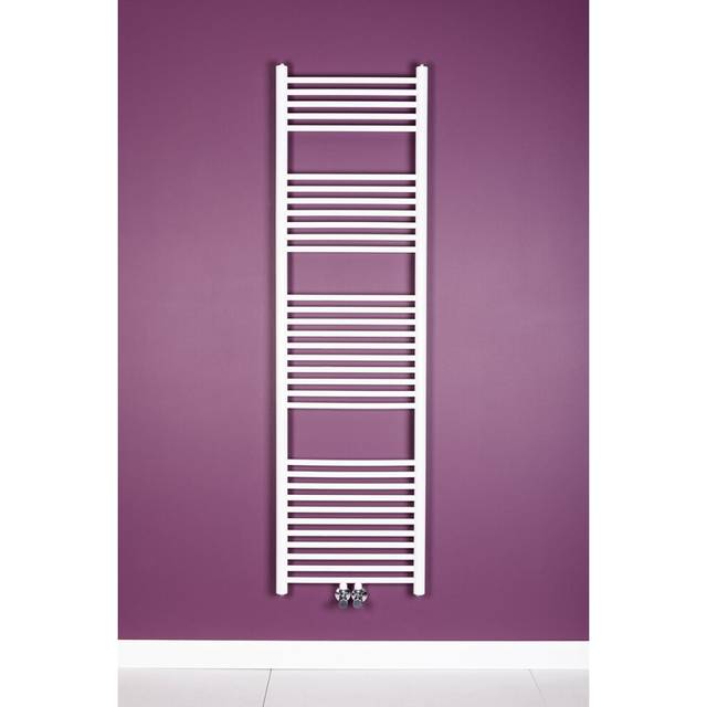 (White, 1760x500mm) WarmeHaus Straight Heated Towel Rail Bathroom Ladder Radiators
