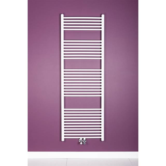 (White, 1760x600mm) WarmeHaus Straight Heated Towel Rail Bathroom Ladder Radiators