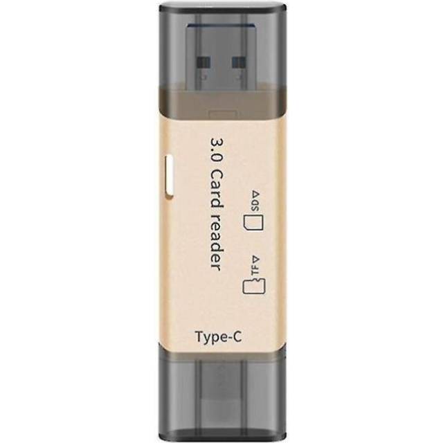 2-in-1 Usb3.0 Type-c Card Reader Sd Card Tf Card Dual-head Multi-function Mobile Phone Card
