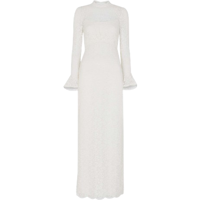 Whistles Frances Lace Wedding Dress, Ivory
