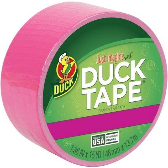 Duck Brand 1.88 in. x 15 yd. Neon Pink Colored Duct Tape
