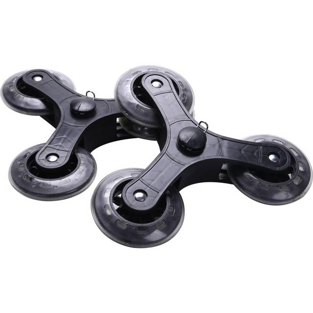 2Pcs/Set Black Shopping Cart Trolley Caster Luggage Suitcase Roller Replacement Wheel Pulley Sliding Roller Wheel Accessories