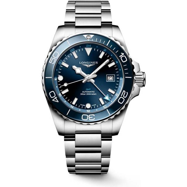 Longines Mens Sunray Blue Hydroconquest Stainless-steel Automatic Watch 1 Size