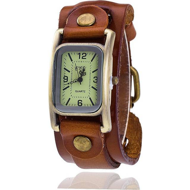 Leather Bracelet Men Women Wristwatches Casual Male Luxury Quartz Watch