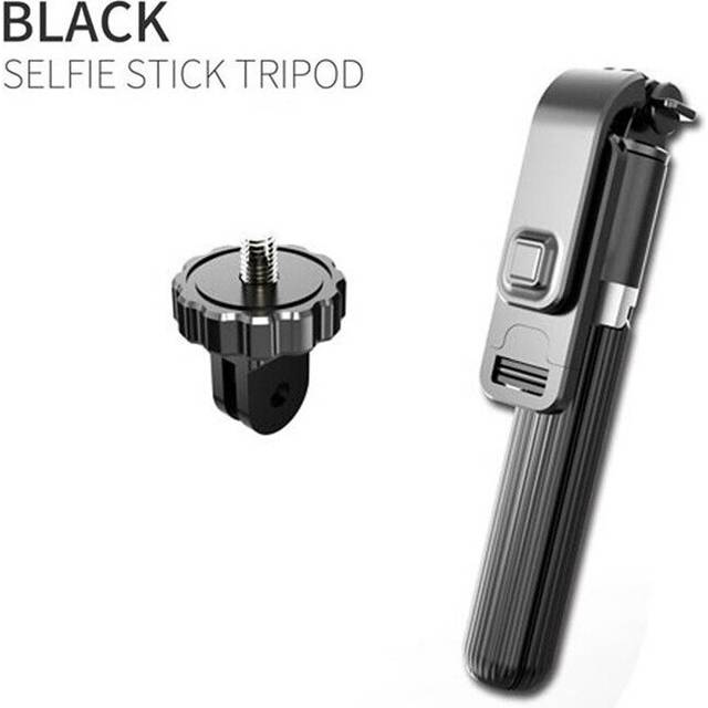 (a-Blakc L03Accessories) KAIQISJ Wireless Bluetooth Selfie Stick Foldable Mini Tripod With Remote Shutter Control For iPhone 11 pro Android Huawei xia
