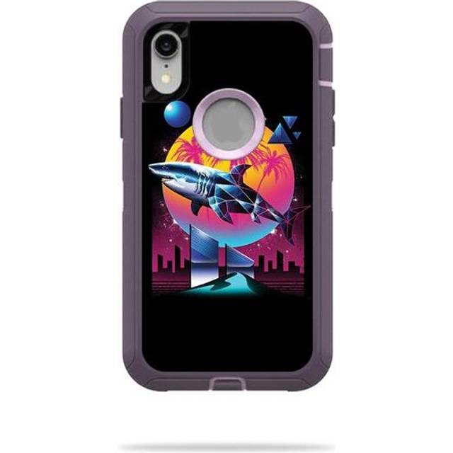 MightySkins OTDIPXR-Sharp Shark Skin for Otterbox Defender iPhone XR Case - Sharp Shark