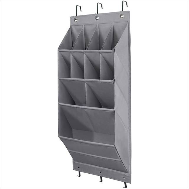 Over the Door , Shoe Rack with Extra Deep Pockets, Wall Shoe Storage for Closet and Narrow Door