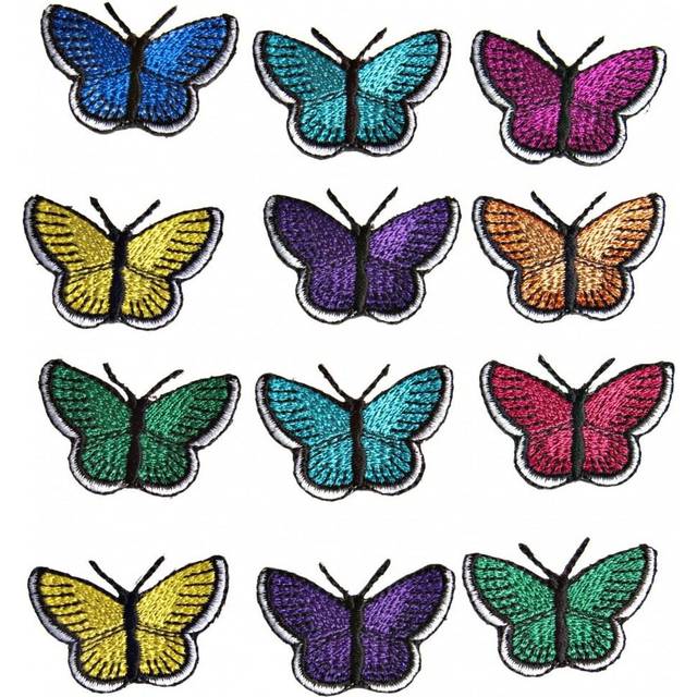 Simplicity Patch Motifs Butterflies - per pack of 12