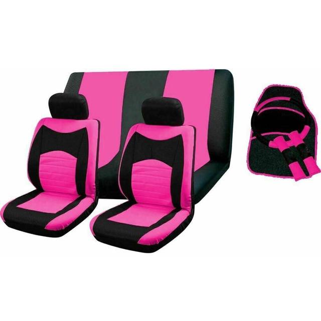 (Pink) Seat Cover Set To Fit Bmw X1 F48 Suv With Mats And Wheel Glove Option Of Colours