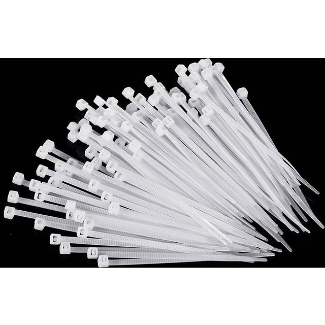 (15cm) Nylon 1000Pcs 3mm 8/10/12/15cm White Nylon Self-locking Cable Tie Zip Ties Strong Tensile Strength