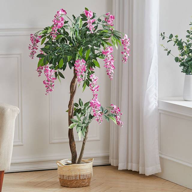 Large Artificial Indoor Plants In Pot - Green / 120cm