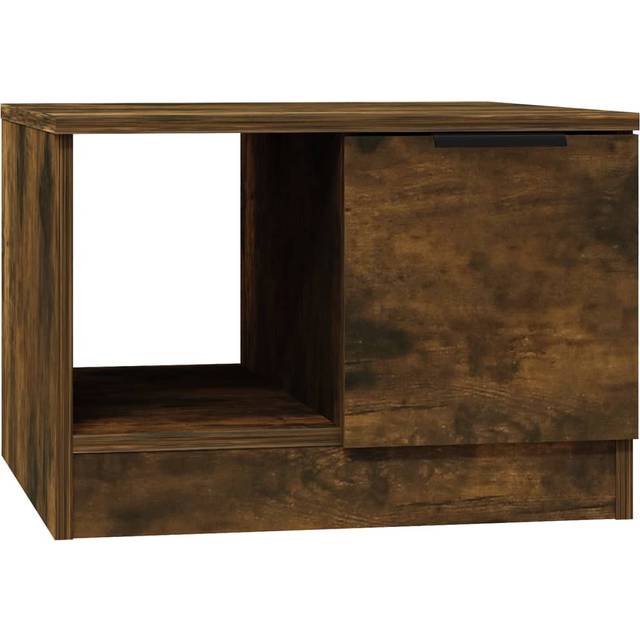vidaXL Coffee Table Smoked Oak 50x50x36 cm Engineered Wood - Brown