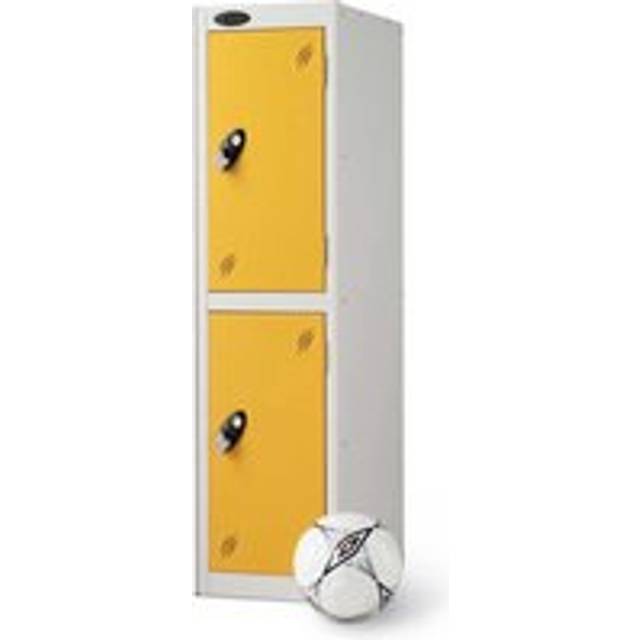 Probe Half Height Metal School Locker with Two Doors - 1220 x 305 x 305 - ActiveCoat antibacterial coating